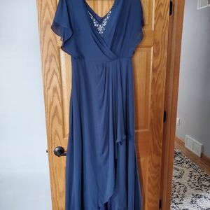 JJs House Deep Blue High Low Dress